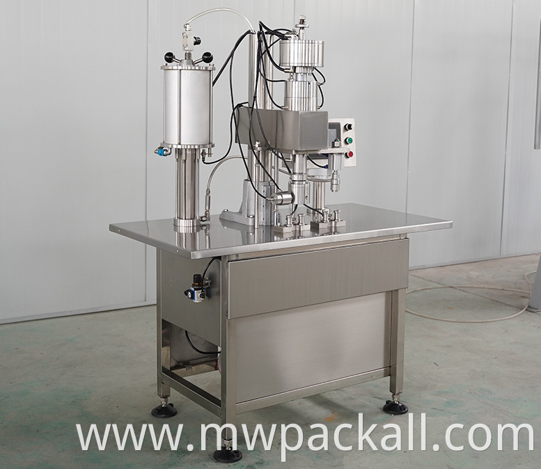 New Model Small Manufacturing Machines Pneumatic Aerosol Can Filling Machine